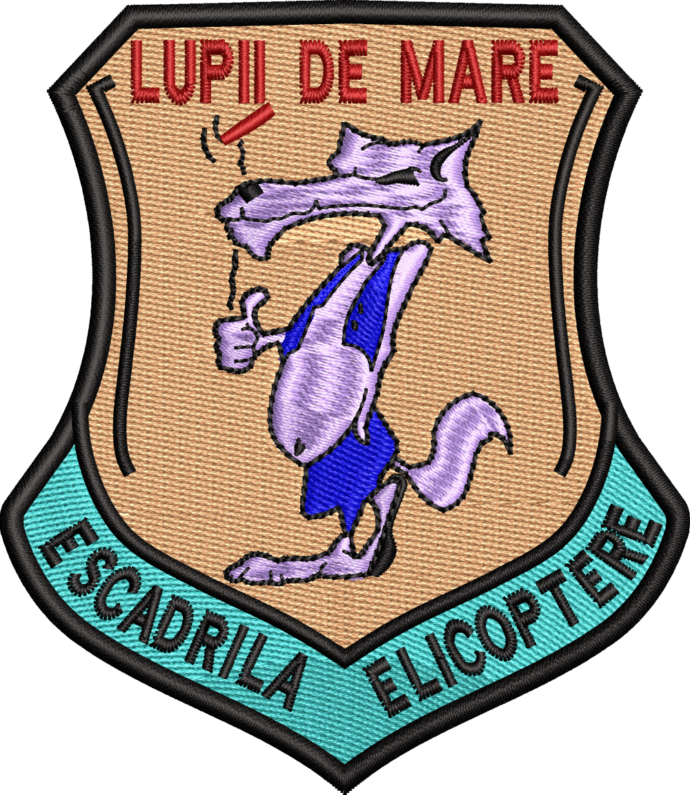 Emblema AVIATIE ESCADRILA ELICOPTERE LUPII DE MARE